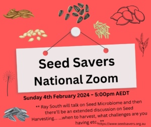 Seed Savers National Zoom - 4th February 2024